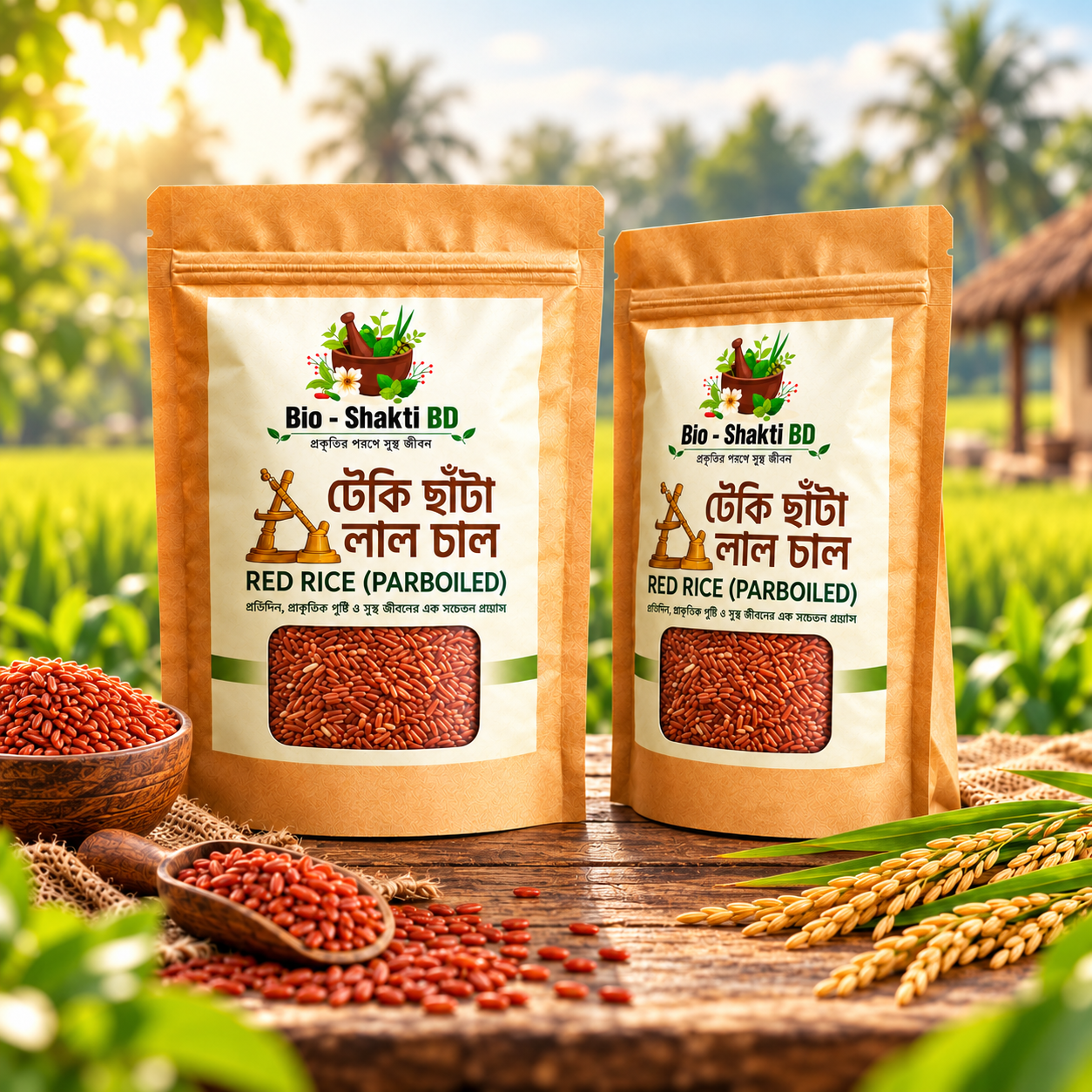 ঢেঁকিছাঁটা লাল চাল - Image 4