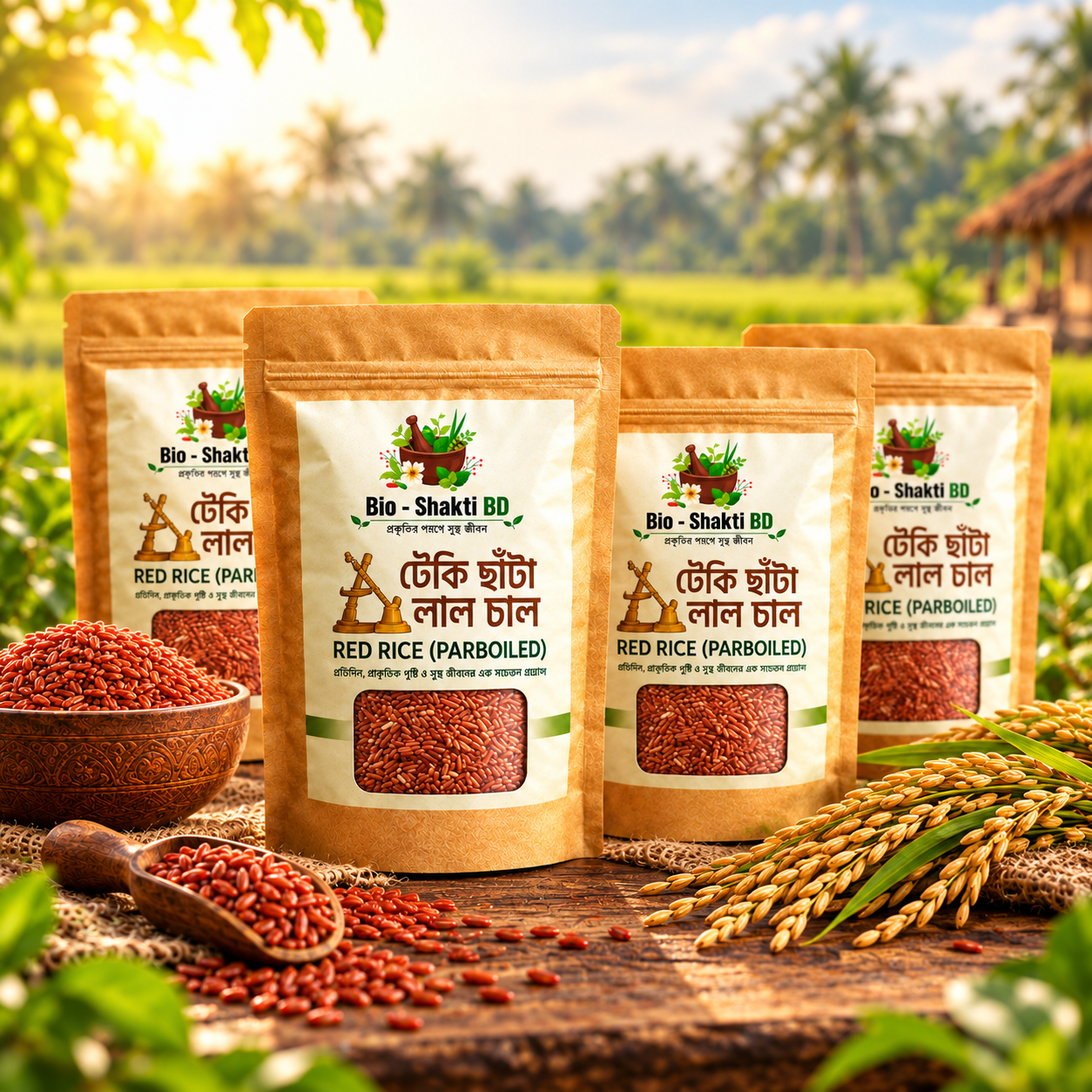 ঢেঁকিছাঁটা লাল চাল - Image 3